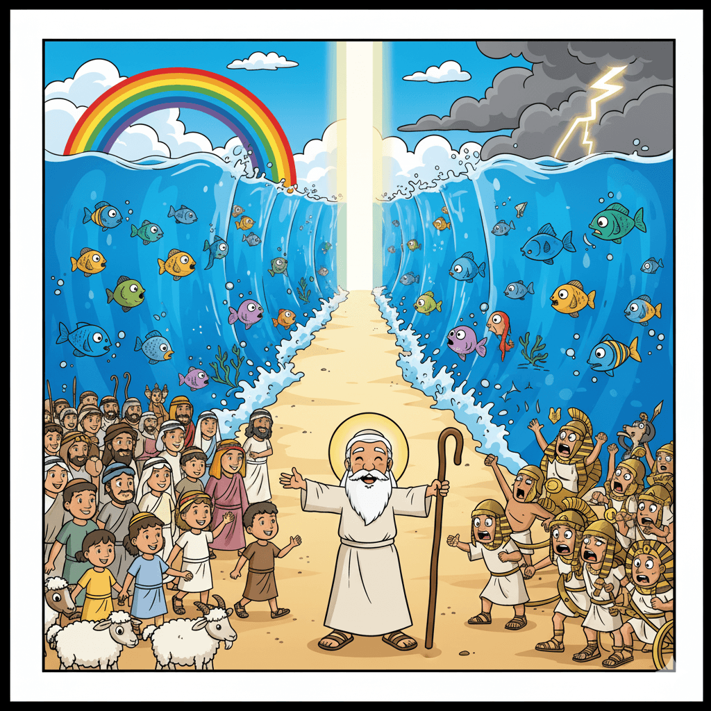 Moses & the Sea artwork